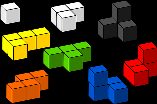 imagem de cubos e quadrados Fermat construindo